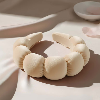 Serre-tête Spa Rembourré pour Soins Nuage Doux Champagne