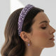 Serre-tête Large Nyssa Couronne de Perles Violet