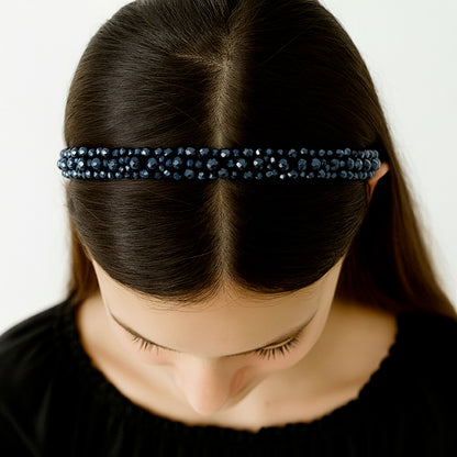 Serre-tête Bijou Onyx Cristaux d’Azur
