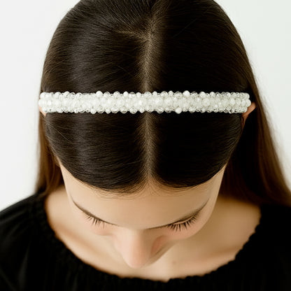 Serre-tête Bijou Onyx Neige Givrée