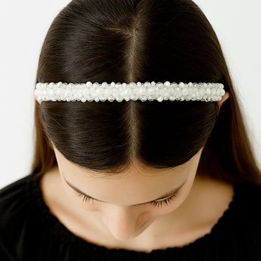 Serre-tête Bijou Onyx Neige Givrée