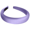 Serre-tête Large Laurel en Satin Coussiné Violet