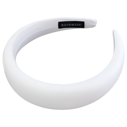 Serre-tête Large en Satin Coussiné