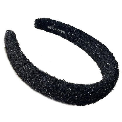 Serre-tête Large en Laine Alyssa Noir