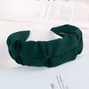 Serre-tête Tressé en Tissu Doux Majesty Vert