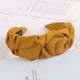Serre-tête Tressé en Tissu Doux Majesty Jaune