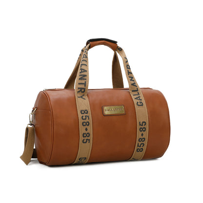 Sac Weekender Urbain en Simililcuir Latitude 858 Marron