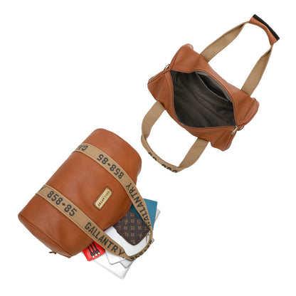 Sac Weekender Urbain en Simililcuir Latitude 858 Marron