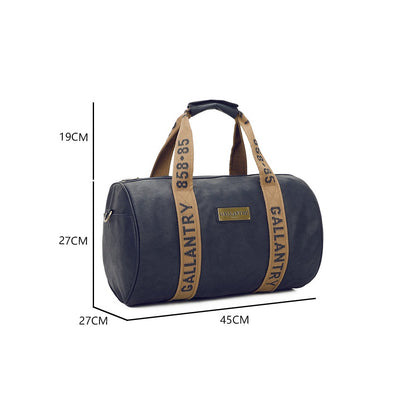 Sac Weekender Urbain en Simililcuir Latitude 858 Bleu Nuit