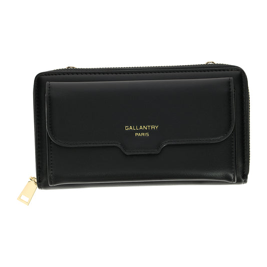 Pochette de Ville Zippée à Bandoulière La Stèle Noir