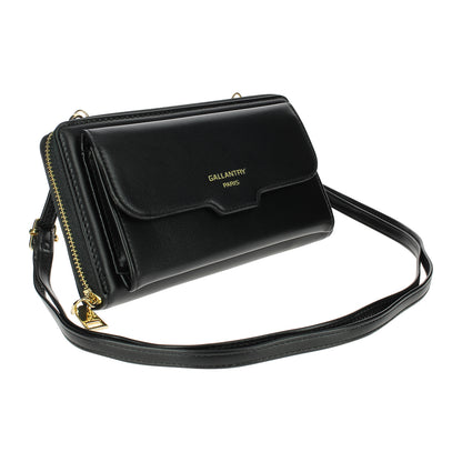 Pochette de Ville Zippée à Bandoulière La Stèle Noir