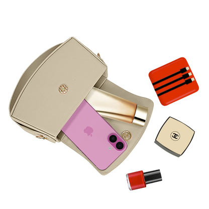 Sac Baguette à Épaule Bandoulière La Discrétion Beige