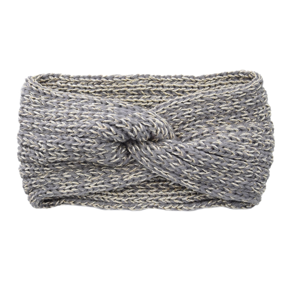 Bandeau en laine gris