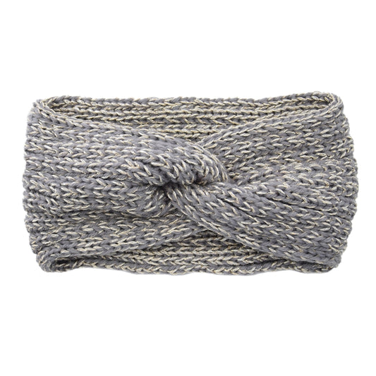 Bandeau en laine gris