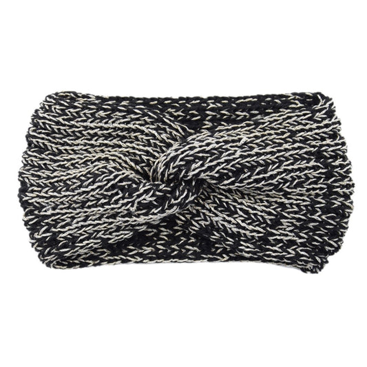 Bandeau noir en laine femme