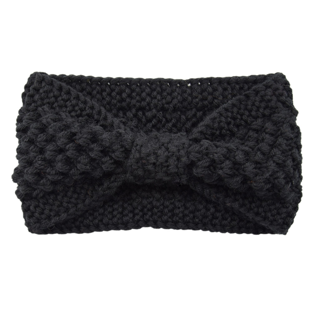 Bandeau Noir en Laine 