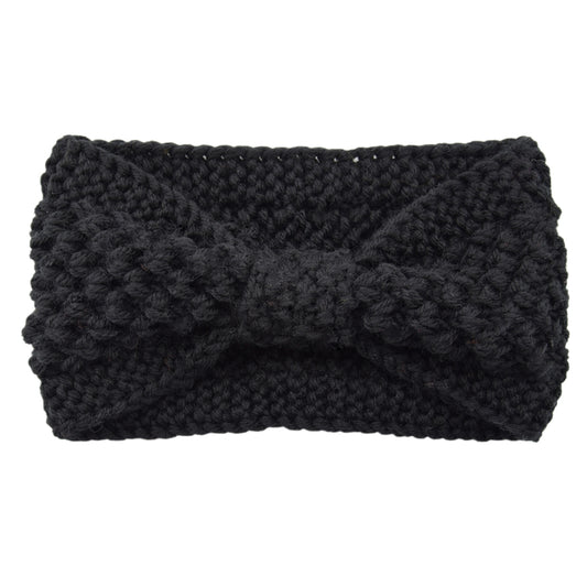 Bandeau Noir en Laine 