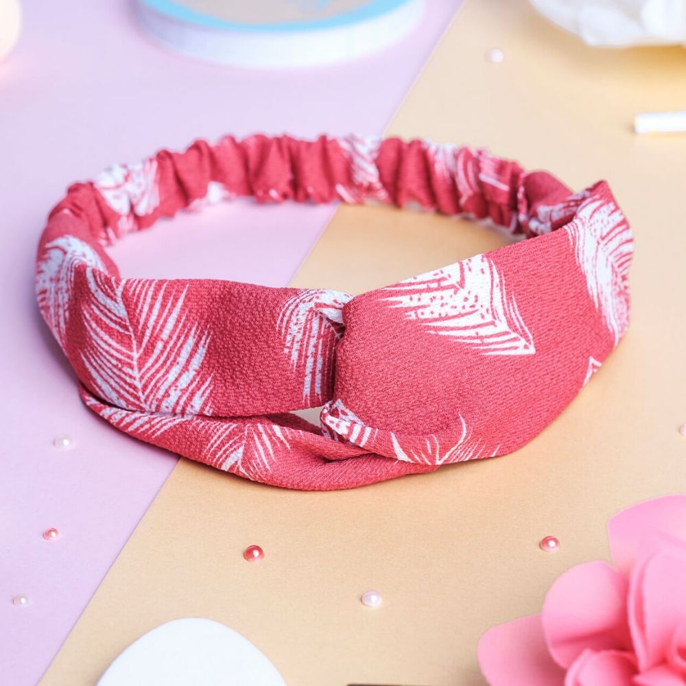 Headband Femme Rouge à Fleurs | Adopte un Chouchou