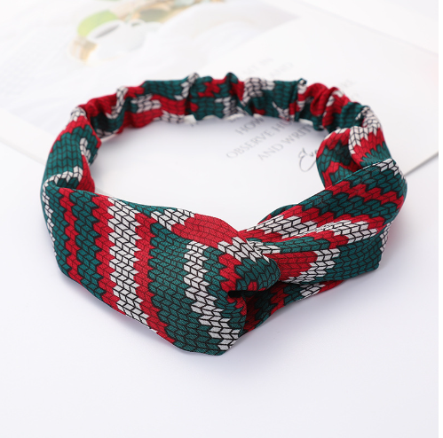 bandeau cheveux tricolore pour femme