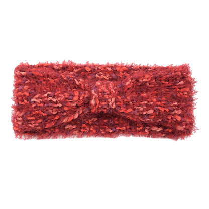 bandeau cheveux hiver rouge
