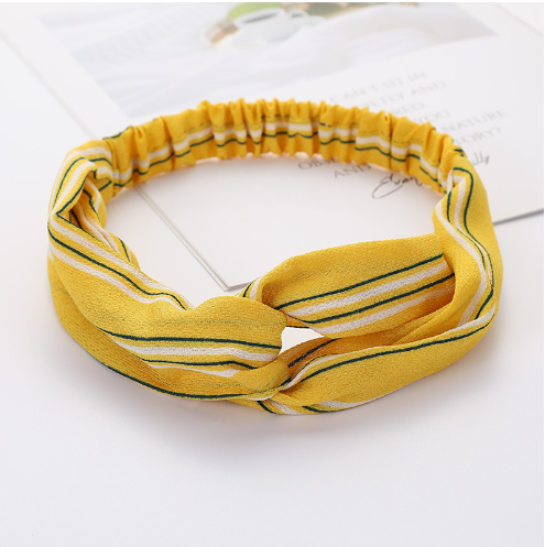 bandeau jaune cheveux femme