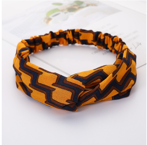 bandeau orange cheveux femme