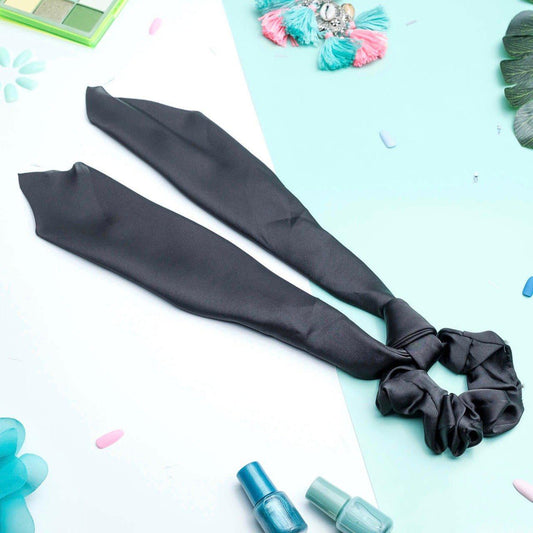chouchou foulard noir