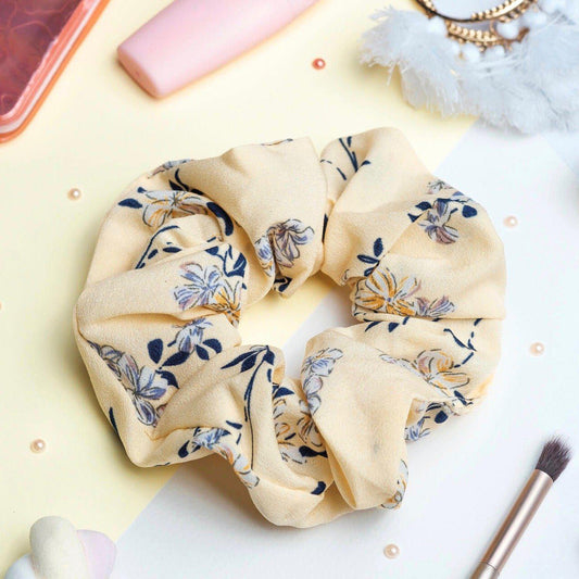 chouchou tissu jaune