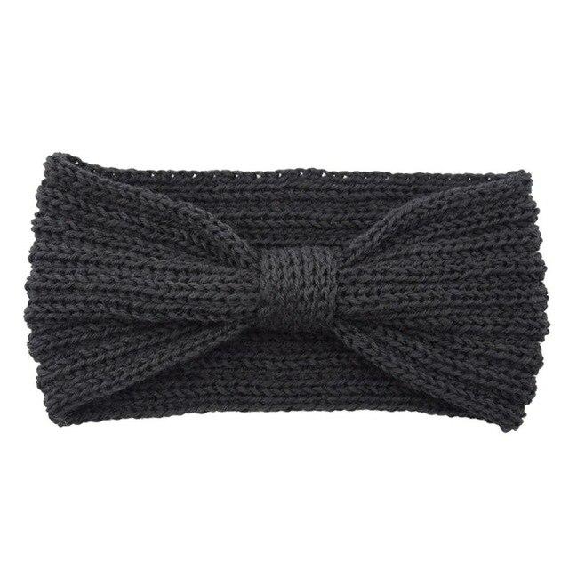 Bandeau Laine Noir | Adopte un Chouchou