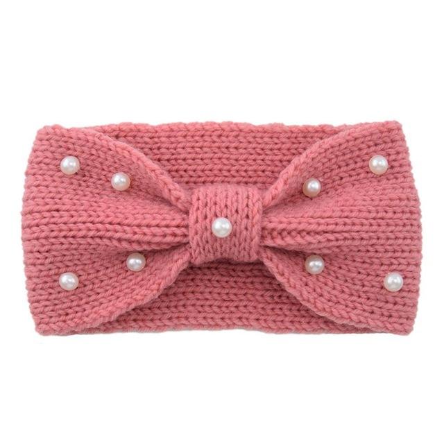 Headband Laine & Perles Rose | Adopte un Chouchou